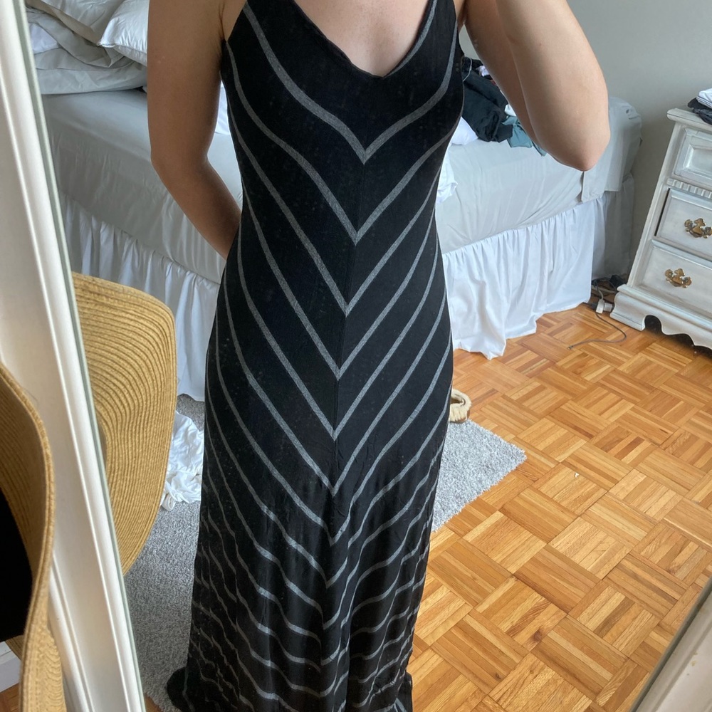 Maxi dress black and grey